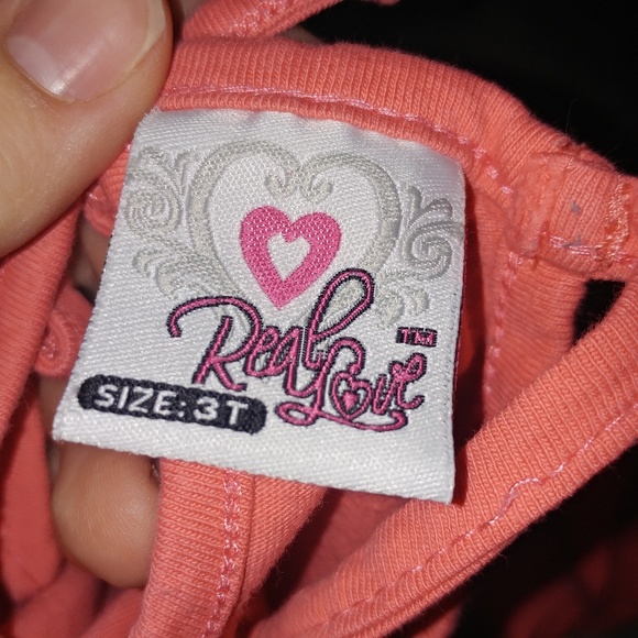 Real Love • GIRLS • toddler • Coral Peplum Tank RlTop It's cool to be me 3T - Picture 5 of 6